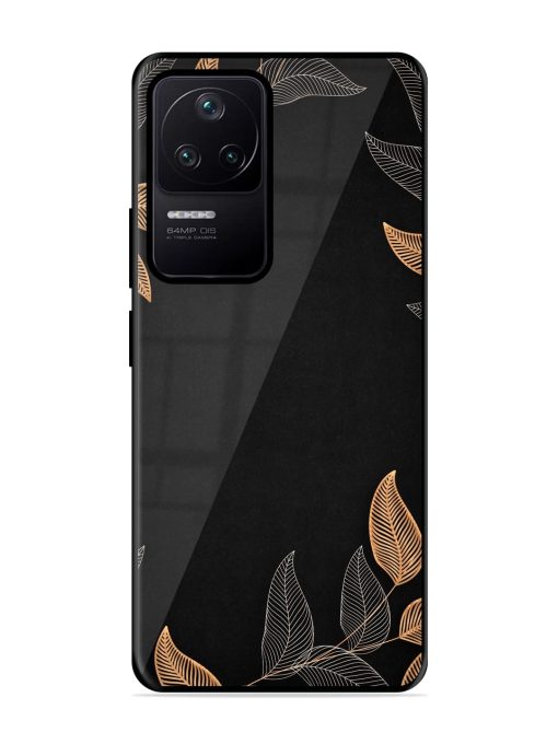 Foliage Art Glossy Metal Phone Cover for Poco F4 (5G) Zapvi