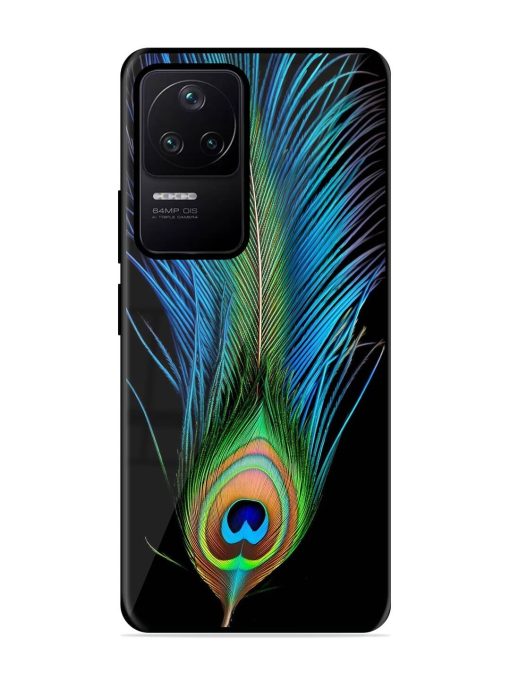 Peacock Feather Glossy Metal TPU Phone Cover for Poco F4 (5G)