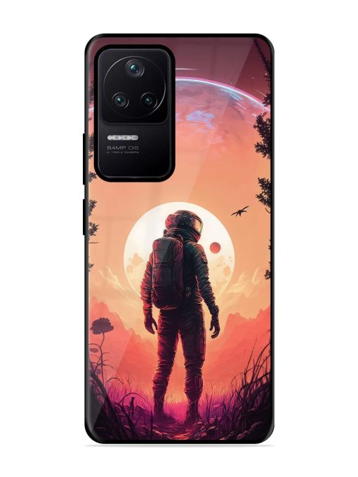 Red Sky At Morning Glossy Metal Phone Cover for Poco F4 (5G)