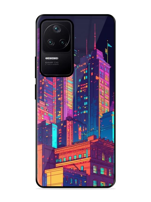 City View Glossy Metal Phone Cover for Poco F4 (5G) Zapvi