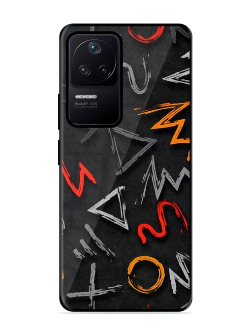 Grungy Graffiti Glossy Metal Phone Cover for Poco F4 (5G) Zapvi