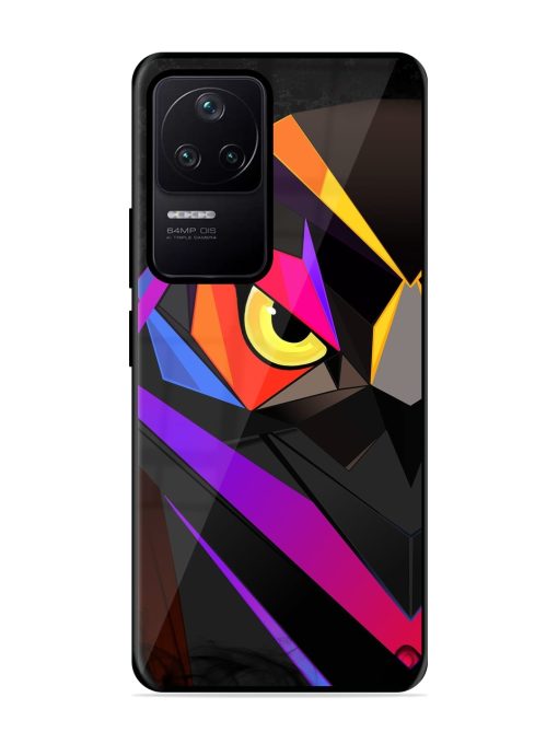 Wpap Owl Glossy Metal Phone Cover for Poco F4 (5G)