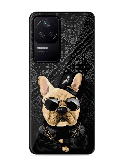 Gangsta Cool Sunmetales Dog Glossy Metal Phone Cover for Poco F4 (5G) Zapvi