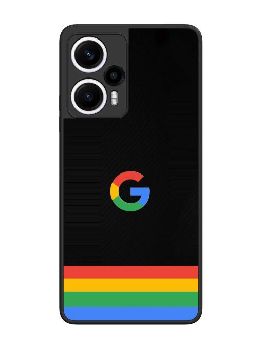 Google Logo Art Glossy Metal Phone Cover for Poco F5 (5G)