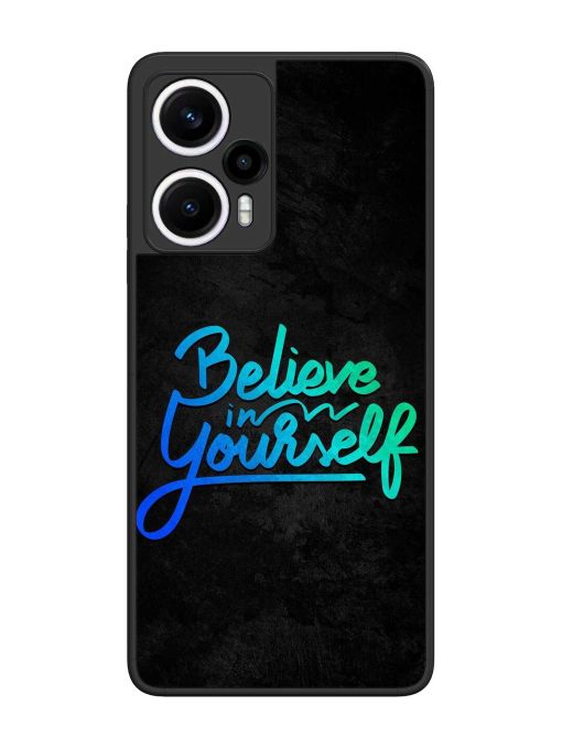 Believe In Yourself Glossy Metal Phone Cover for Poco F5 (5G)