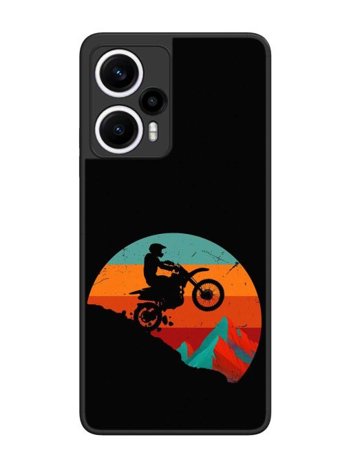 Mountain Bike Glossy Metal Phone Cover for Poco F5 (5G) Zapvi