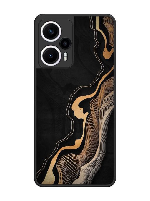 Abstract Art Glossy Metal TPU Phone Cover for Poco F5 (5G) Zapvi