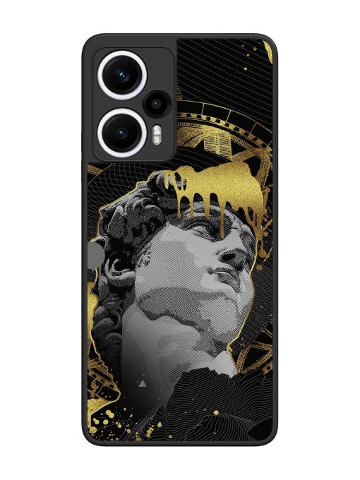 Roman Face Glossy Metal Phone Cover for Poco F5 (5G) Zapvi