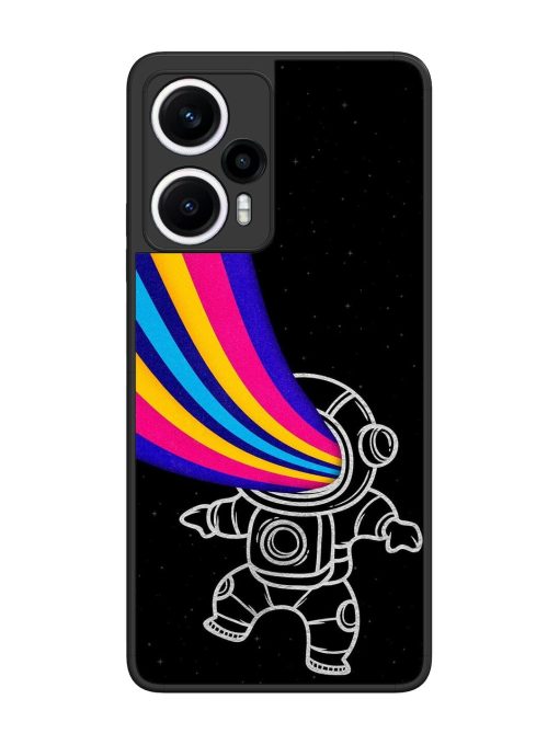 Astronaut Glossy Metal TPU Phone Cover for Poco F5 (5G) Zapvi