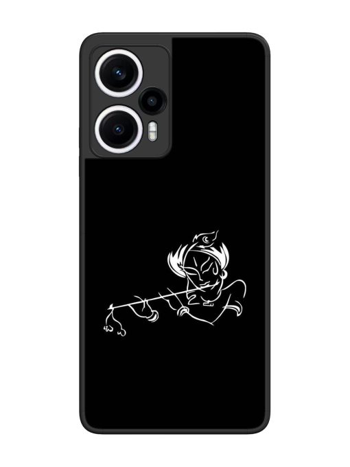 Krishna Flute Glossy Metal Phone Cover for Poco F5 (5G) Zapvi