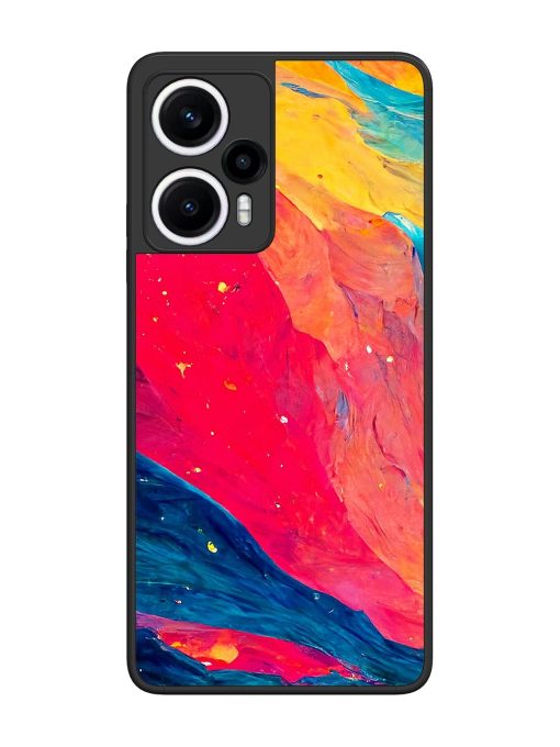 Starry Night Glossy Metal Phone Cover for Poco F5 (5G)