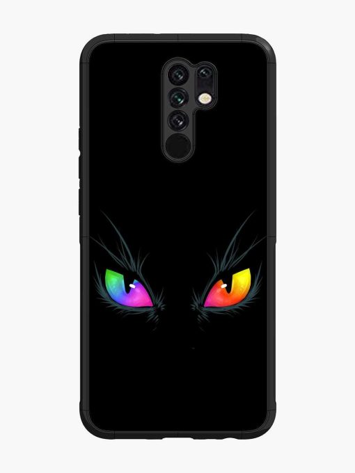 Cat Eyes Glossy Metal Phone Cover for Poco M2 Zapvi