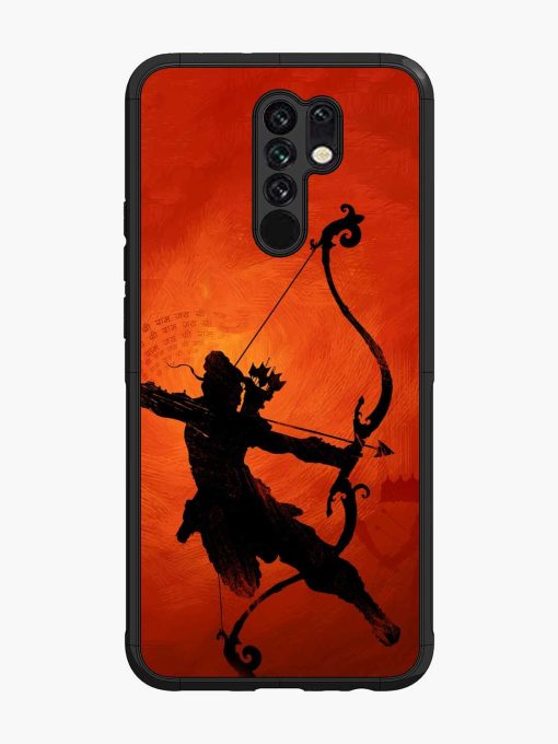 Illustration Lord Rama Glossy Metal Phone Cover for Poco M2 Zapvi