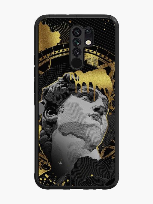 Roman Face Glossy Metal Phone Cover for Poco M2 Zapvi