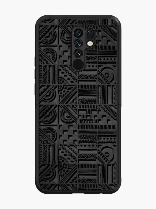 Seamless Pattern Glossy Metal Phone Cover for Poco M2 Zapvi