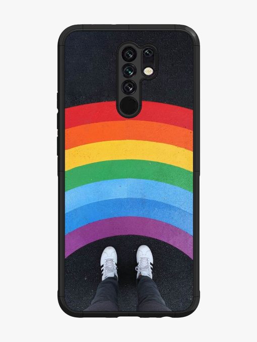 Legs Rainbow Glossy Metal TPU Phone Cover for Poco M2