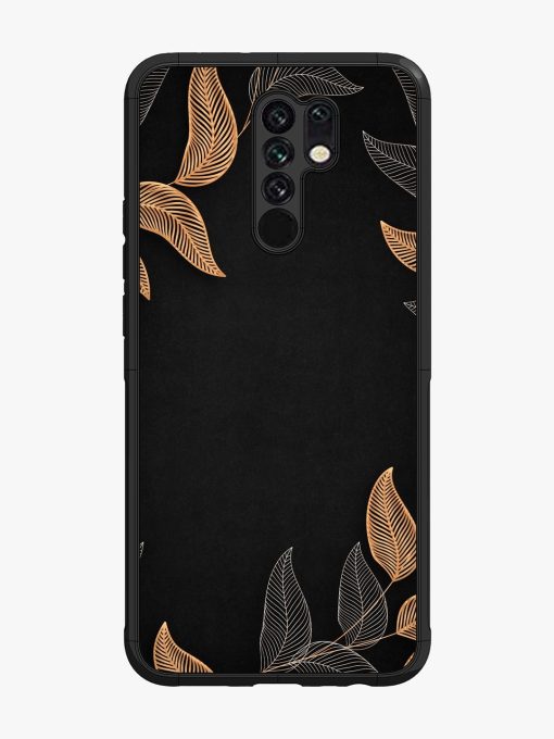 Foliage Art Glossy Metal Phone Cover for Poco M2 Zapvi