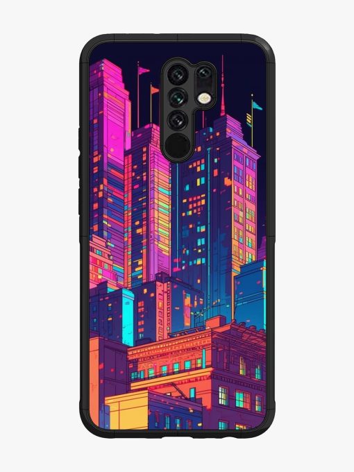 City View Glossy Metal Phone Cover for Poco M2 Zapvi