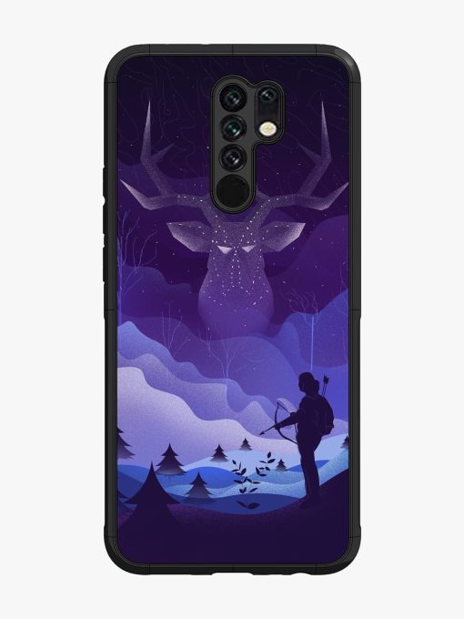 Deer Forest River Glossy Metal Phone Cover for Poco M2