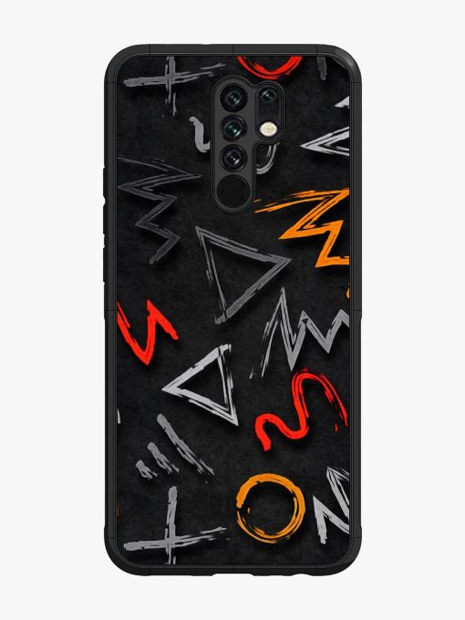 Grungy Graffiti Glossy Metal Phone Cover for Poco M2 Zapvi