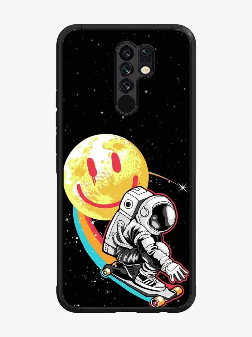 Astronaut Art Glossy Metal Phone Cover for Poco M2 Zapvi