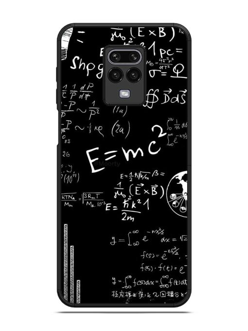 E=Mc2 Mass?Energy Equivalence Glossy Metal Phone Cover for Poco M2 Pro Zapvi