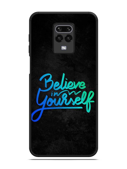 Believe In Yourself Glossy Metal Phone Cover for Poco M2 Pro Zapvi