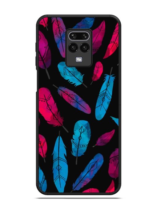 Feather Art Glossy Metal Phone Cover for Poco M2 Pro Zapvi