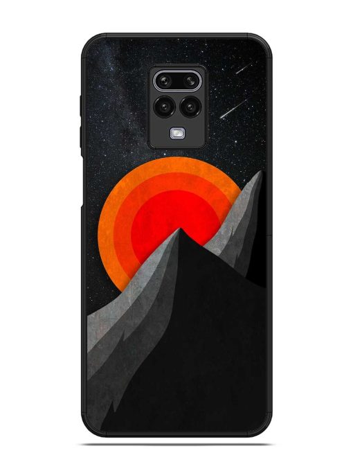 Black Mountain Glossy Metal Phone Cover for Poco M2 Pro Zapvi