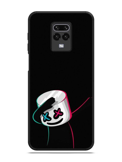 Black Marshmallow Glossy Metal Phone Cover for Poco M2 Pro Zapvi