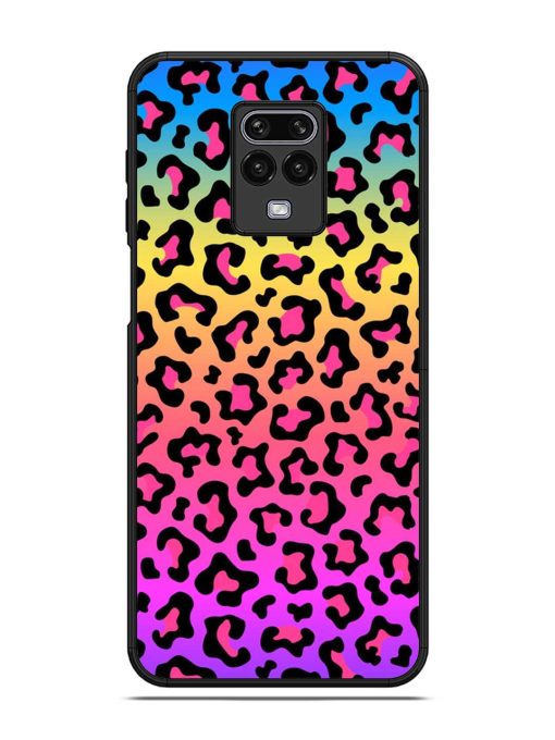 Neon Rainbow Colored Glossy Metal Phone Cover for Poco M2 Pro Zapvi