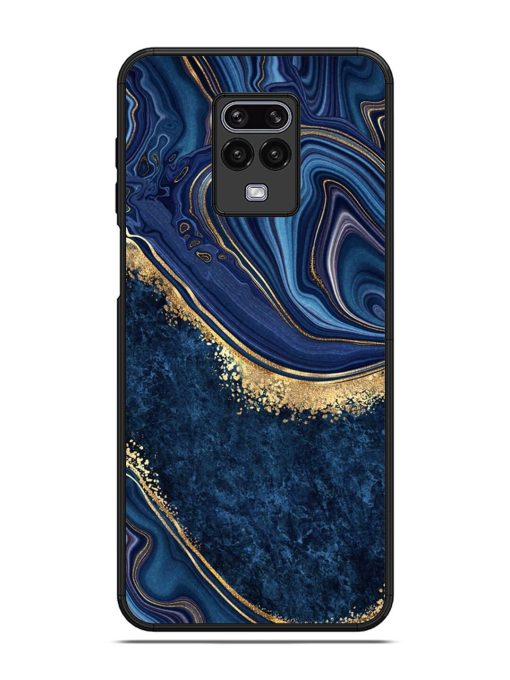 Abstract Background Blue Glossy Metal TPU Phone Cover for Poco M2 Pro Zapvi