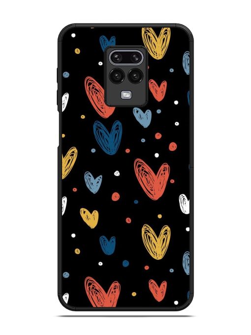 Happy Valentines Day Glossy Metal TPU Phone Cover for Poco M2 Pro Zapvi