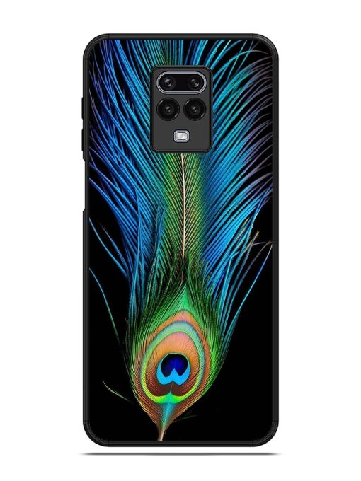 Peacock Feather Glossy Metal TPU Phone Cover for Poco M2 Pro Zapvi