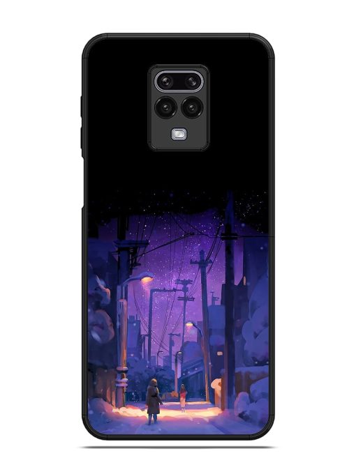 Winter Anime Art Glossy Metal Phone Cover for Poco M2 Pro Zapvi