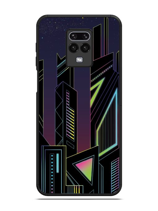 Neon Dreamscape Glossy Metal Phone Cover for Poco M2 Pro Zapvi