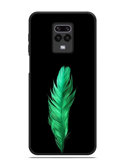 Feather Texture Glossy Metal Phone Cover for Poco M2 Pro Zapvi