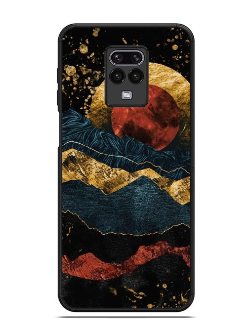 Gold Painting View Glossy Metal Phone Cover for Poco M2 Pro Zapvi