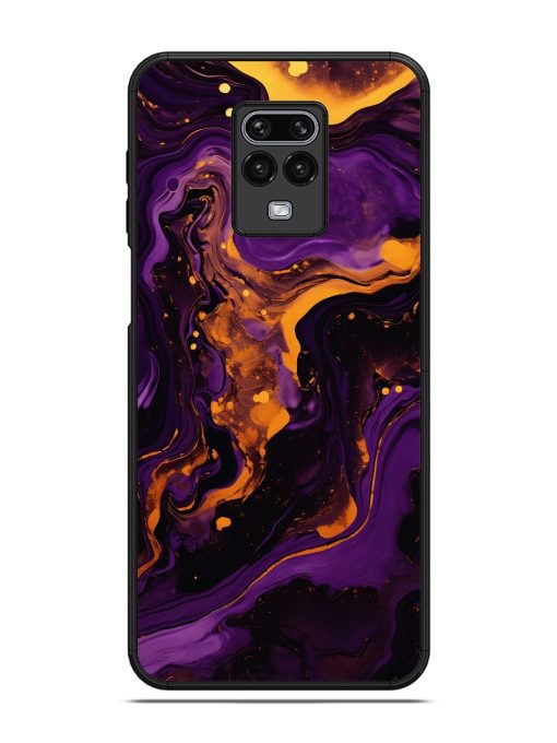 Painting Of A Purple Glossy Metal Phone Cover for Poco M2 Pro Zapvi