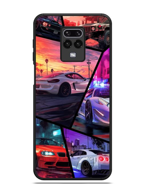 Ride In Pixels Glossy Metal Phone Cover for Poco M2 Pro Zapvi