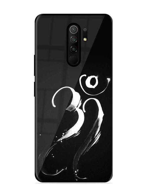 Om Logo Glossy Metal Phone Cover for Poco M2 Reloaded Zapvi