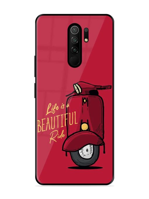 Life Is Beautiful Rides Glossy Metal Phone Cover for Poco M2 Reloaded Zapvi