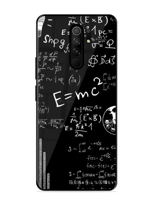 E=Mc2 Mass?Energy Equivalence Glossy Metal Phone Cover for Poco M2 Reloaded Zapvi