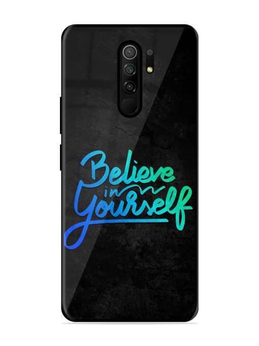 Believe In Yourself Glossy Metal Phone Cover for Poco M2 Reloaded Zapvi