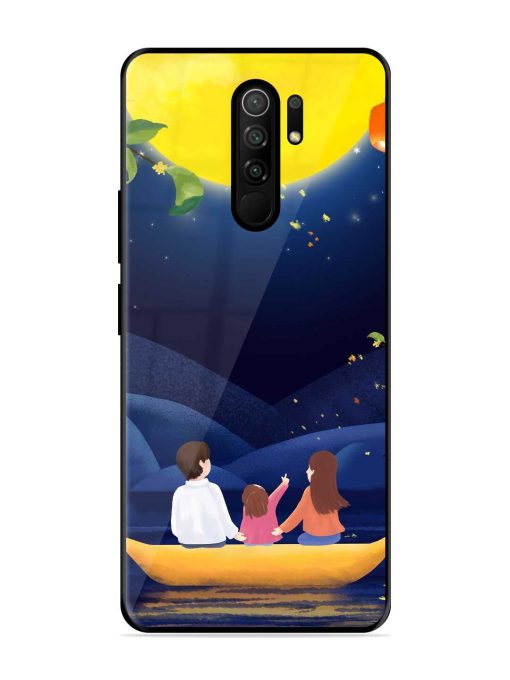 Happy Family And Beautiful View Glossy Metal Phone Cover for Poco M2 Reloaded Zapvi