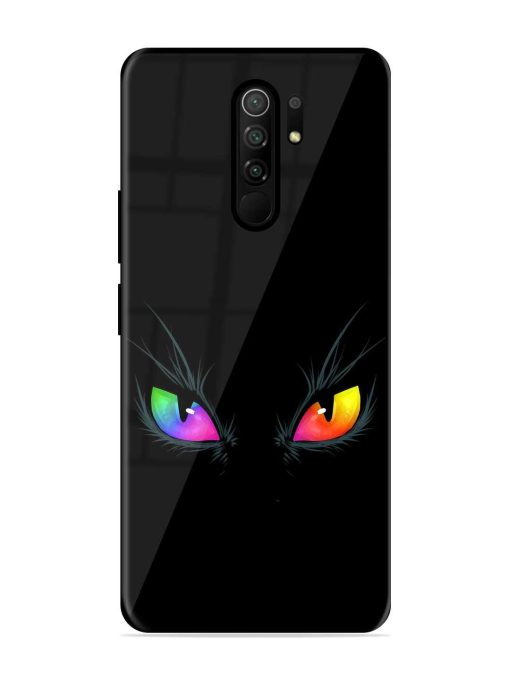 Cat Eyes Glossy Metal Phone Cover for Poco M2 Reloaded Zapvi