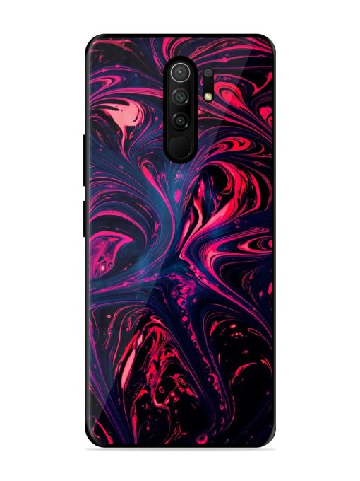 Abstract Background Glossy Metal Phone Cover for Poco M2 Reloaded