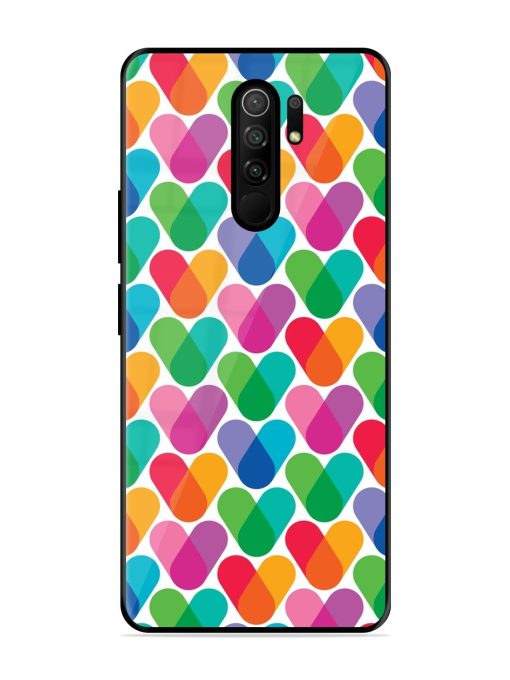 Overlapping Colors Colorful Glossy Metal TPU Phone Cover for Poco M2 Reloaded