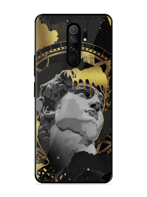 Roman Face Glossy Metal Phone Cover for Poco M2 Reloaded Zapvi