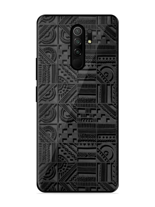 Seamless Pattern Glossy Metal Phone Cover for Poco M2 Reloaded